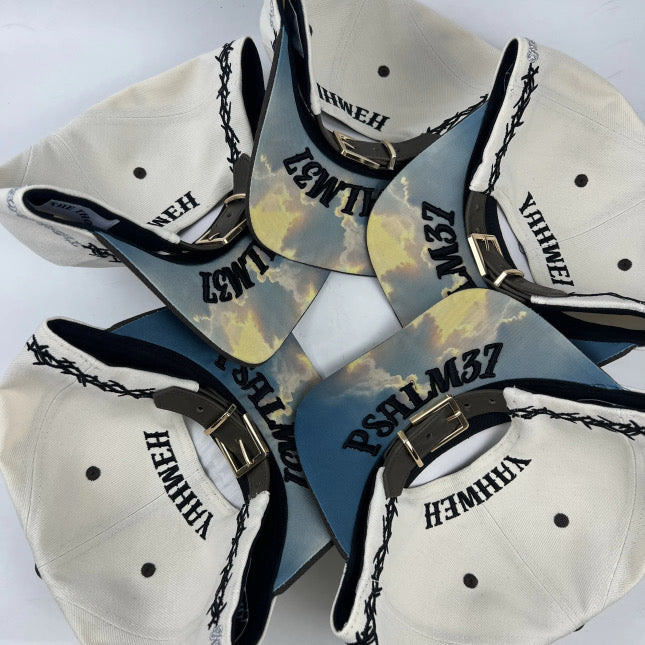 Sky-Brim YAHWEH Cap – Eggshell